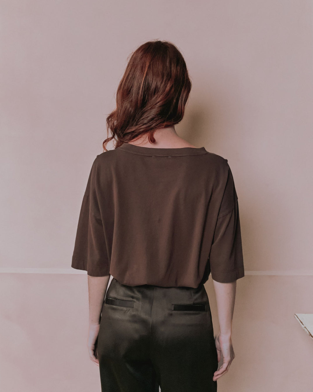 T-shirt - Oversize Ballade Folk marron