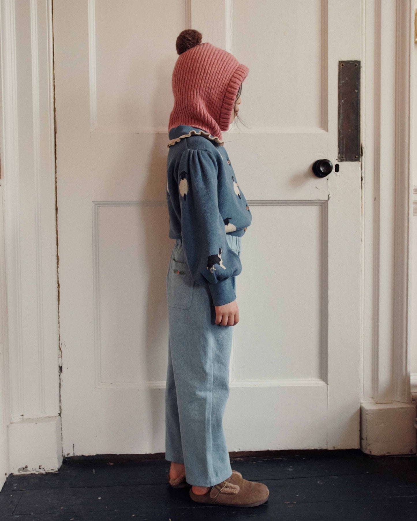 Pantalon carotte - Genouillères denim light