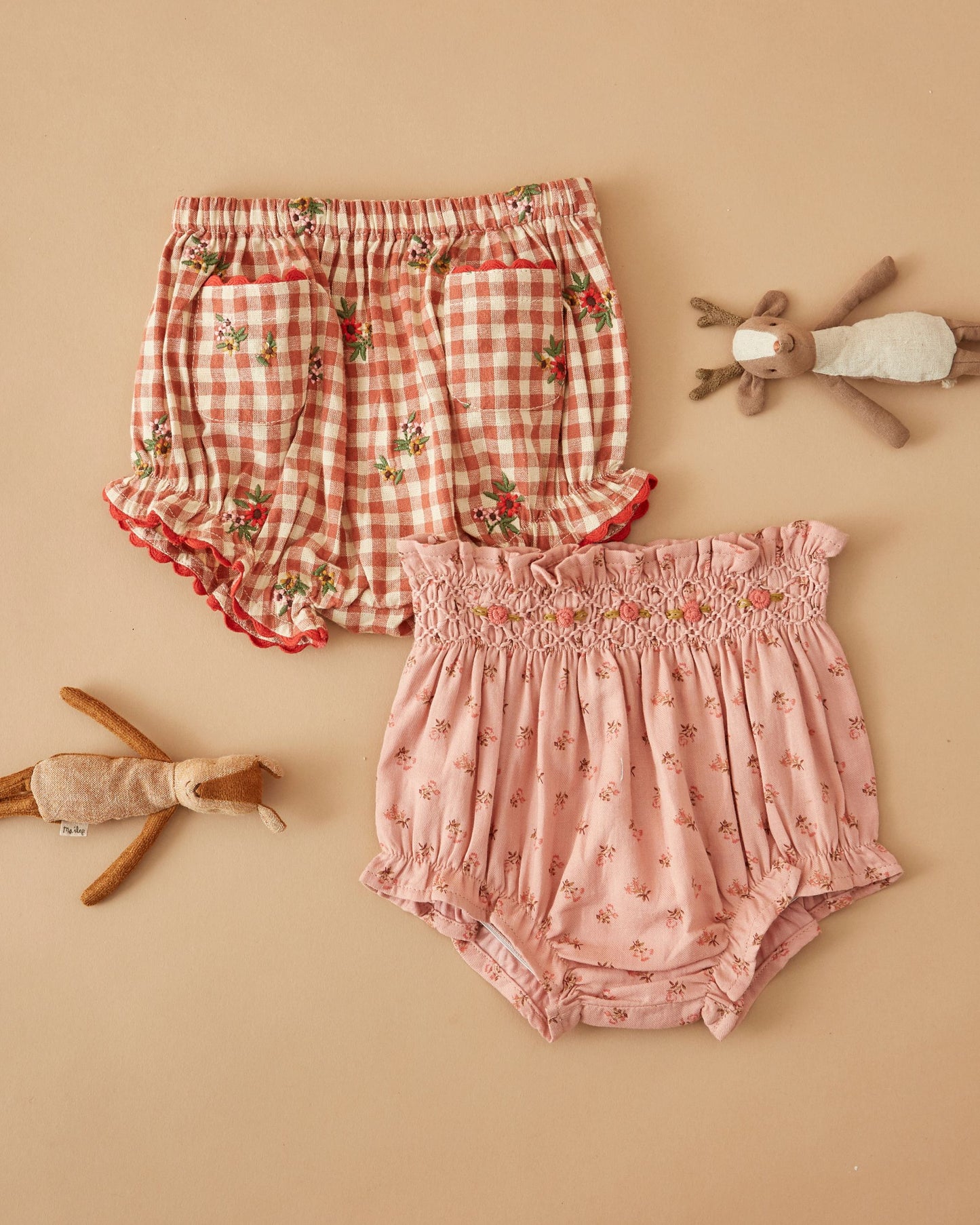 Bloomer - Brodé vichy terracotta