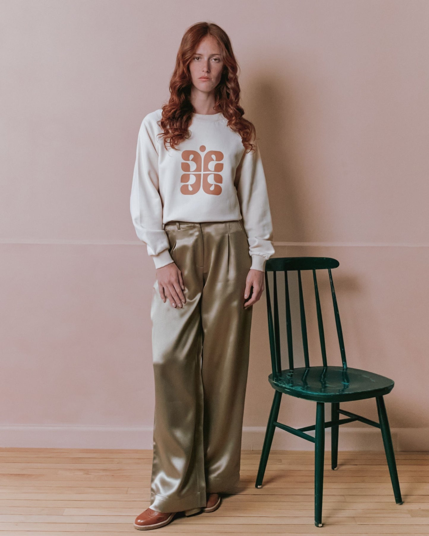 Sweat - Logo beige clair