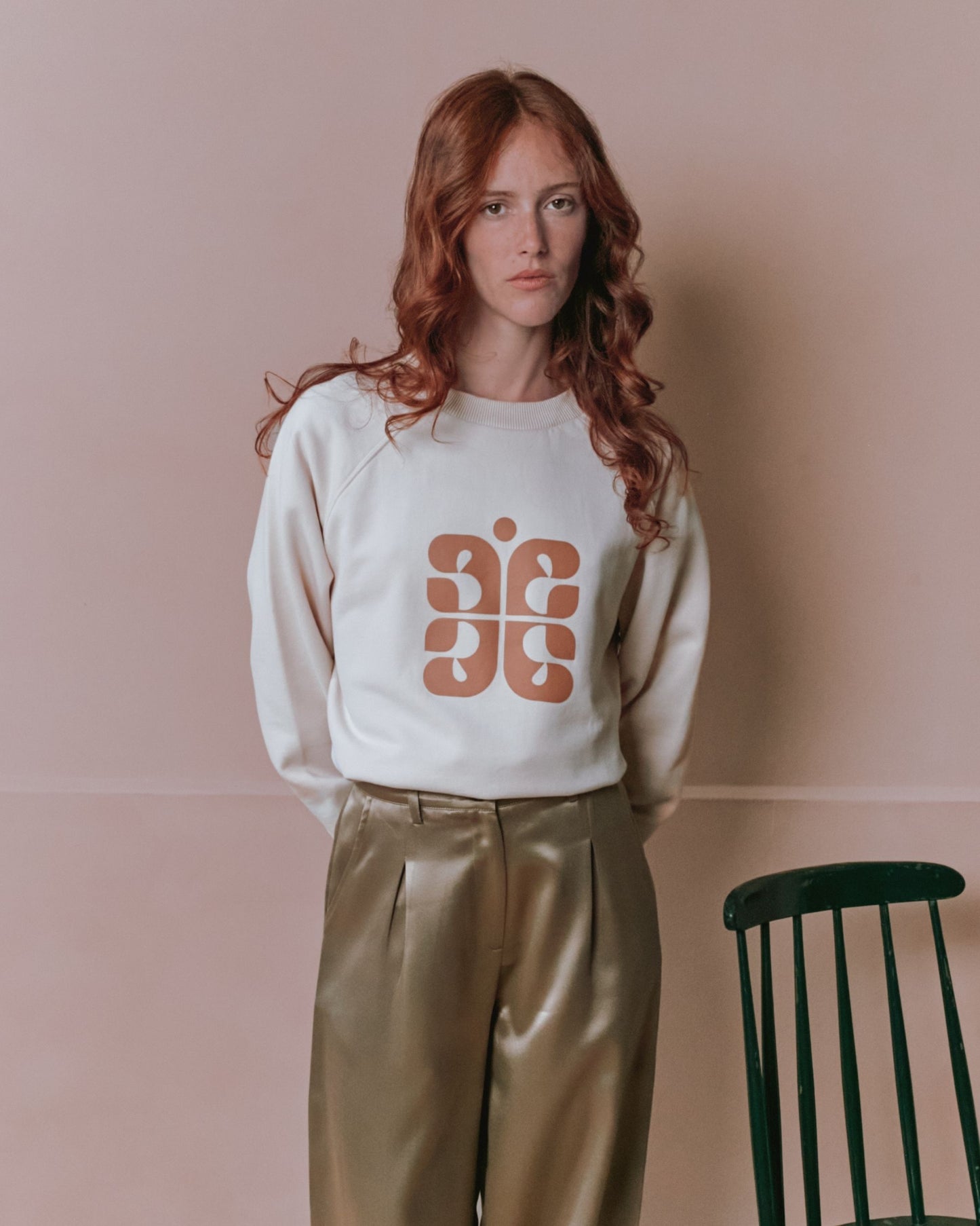 Sweat - Logo beige clair