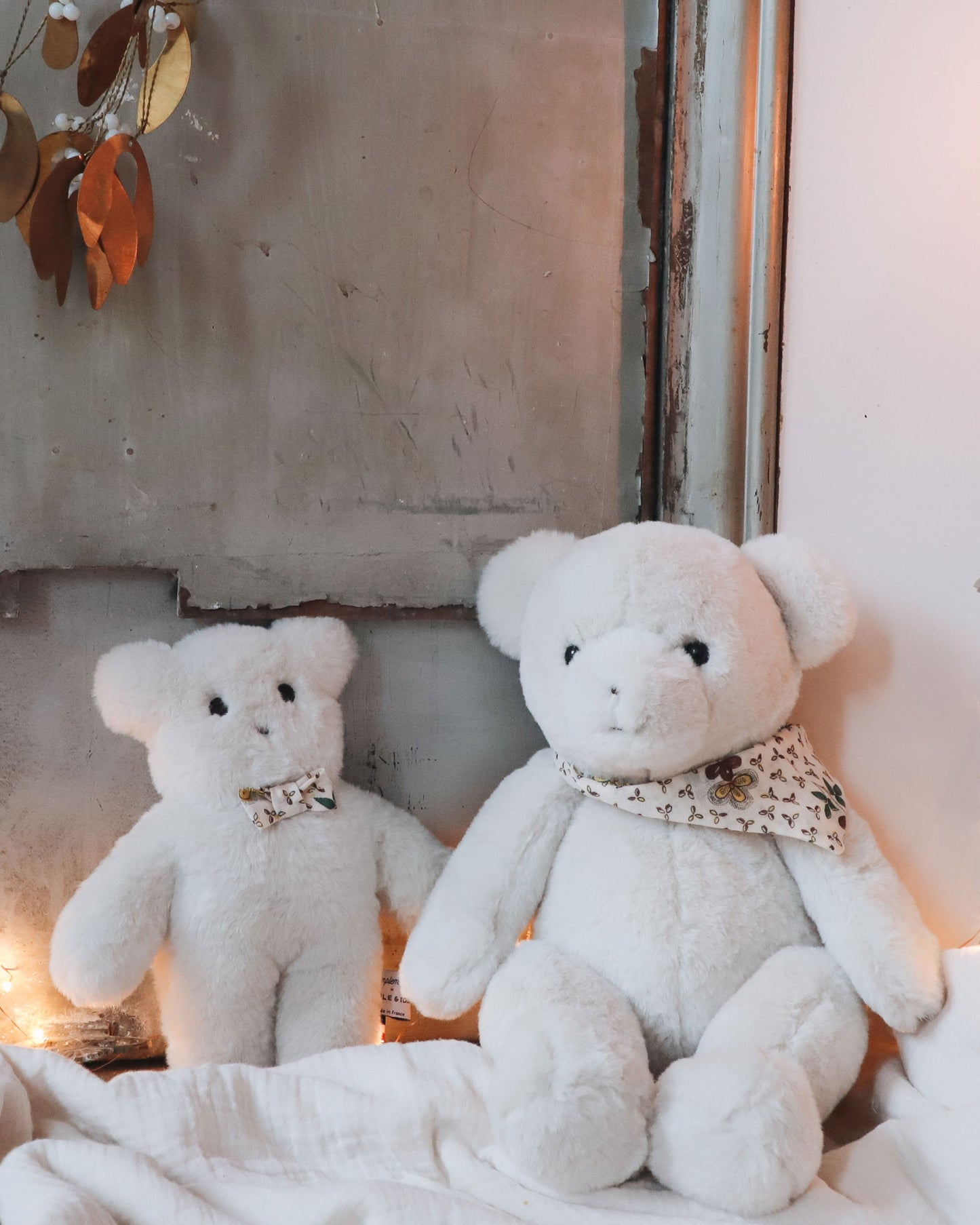 Peluche - Ours écru Pamplemousse x Emile et Ida