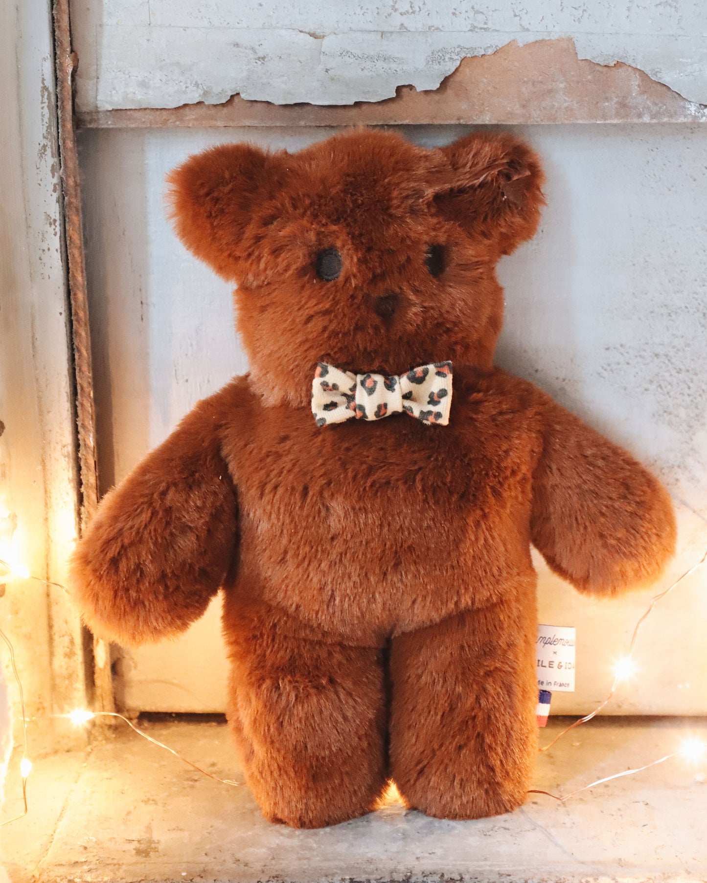 Peluche - Ourson roux Pamplemousse x Emile et Ida