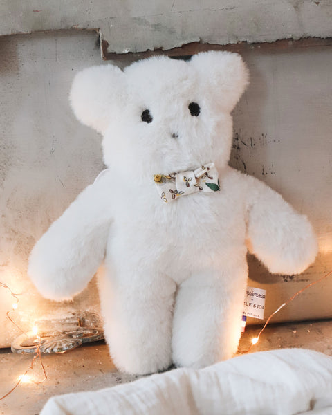 PAMPLEMOUSSE x EMILE ET IDA ecru teddy bear plush