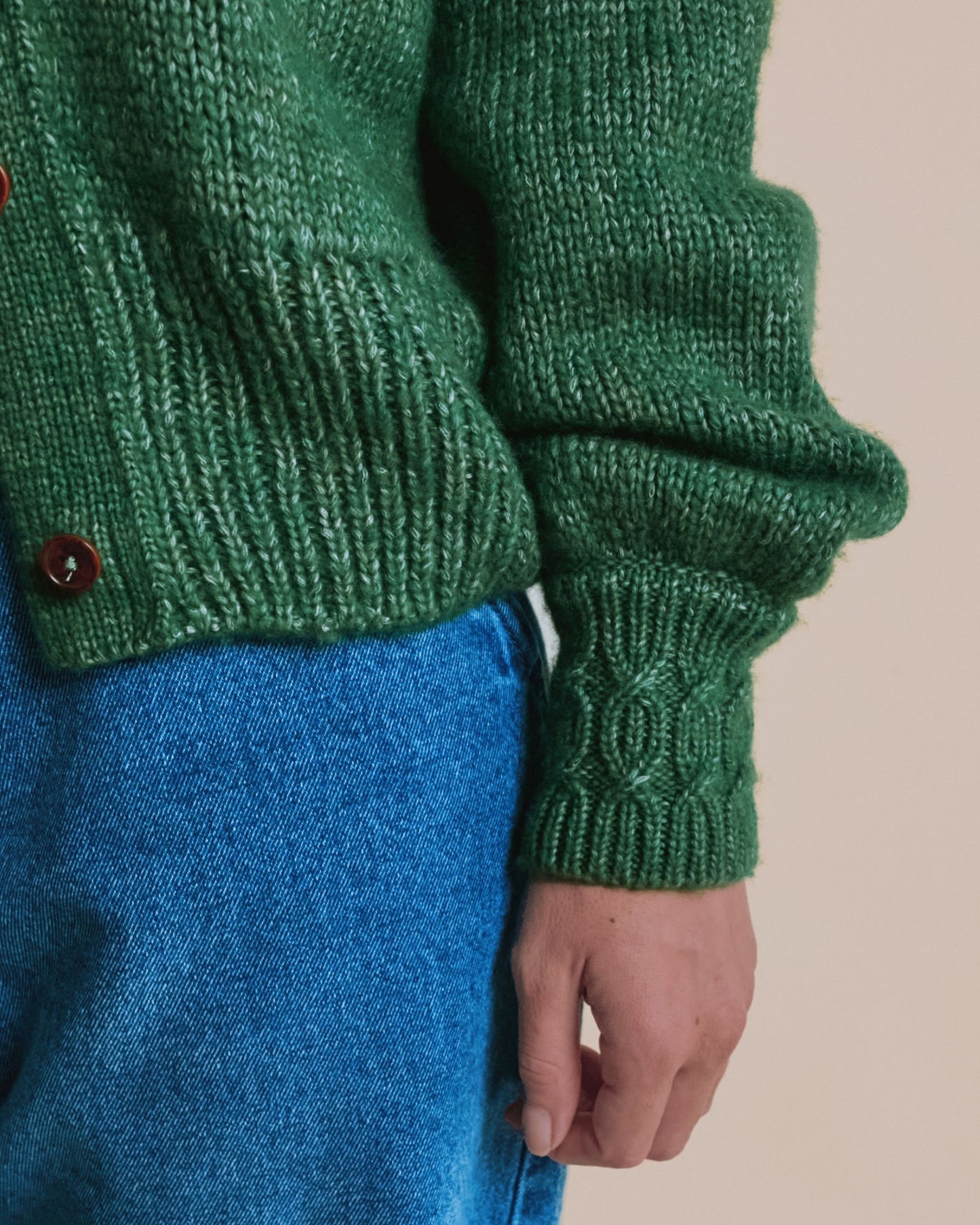 Cardigan - Ultra doux vert