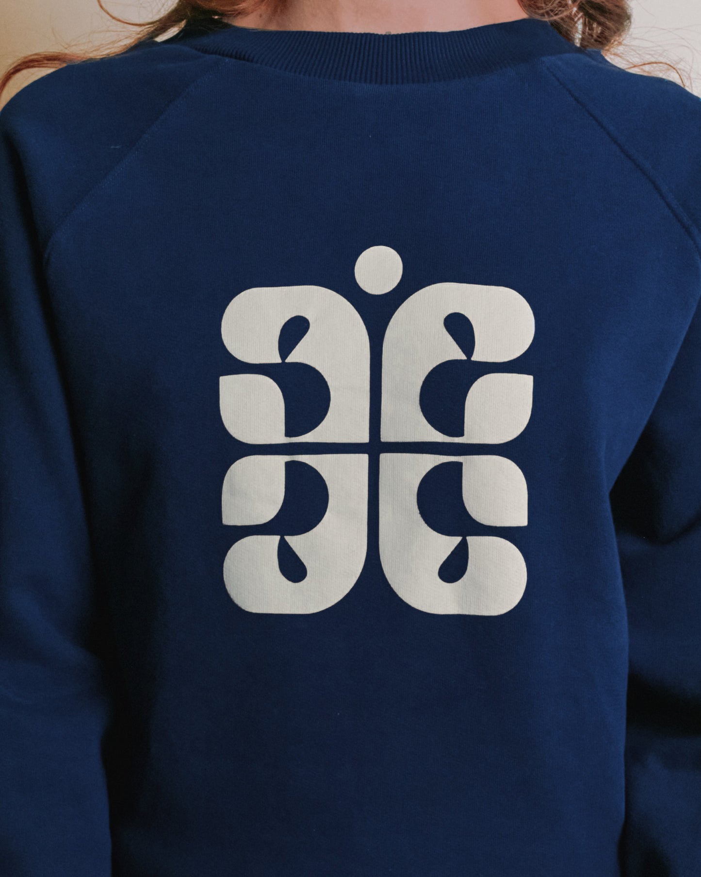 Sweat - Logo bleu marine