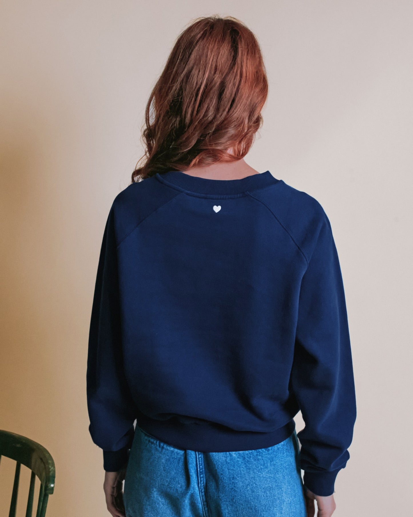 Sweat - Logo bleu marine
