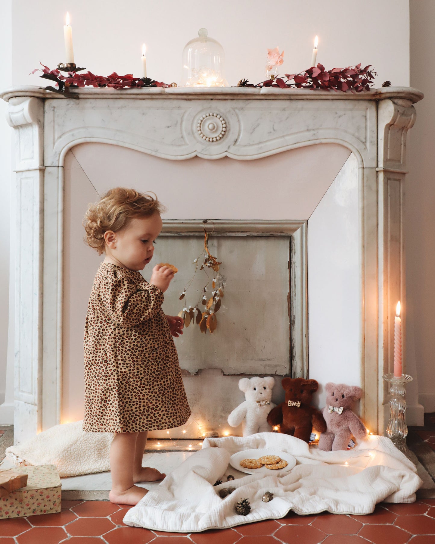 Peluche - Ourson parme Pamplemousse x Emile et Ida