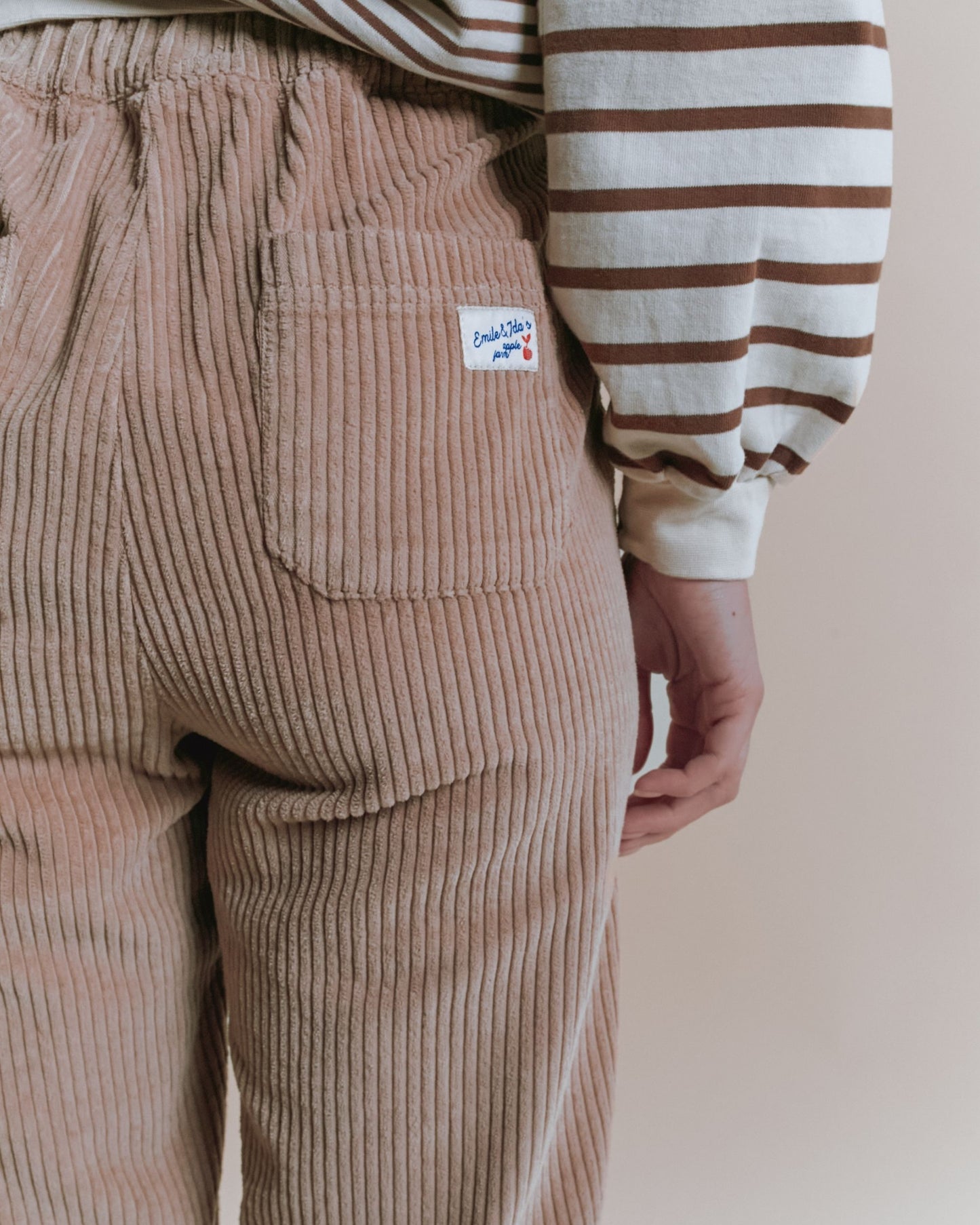 Pantalon - Velours cotelé beige