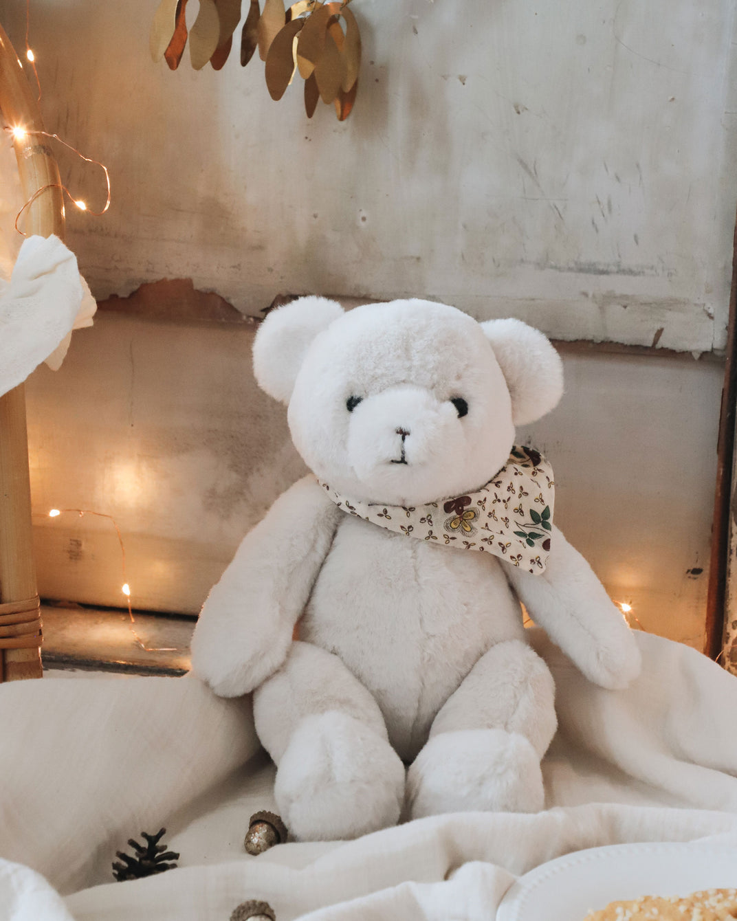 Peluche - Ours écru Pamplemousse x Emile et Ida