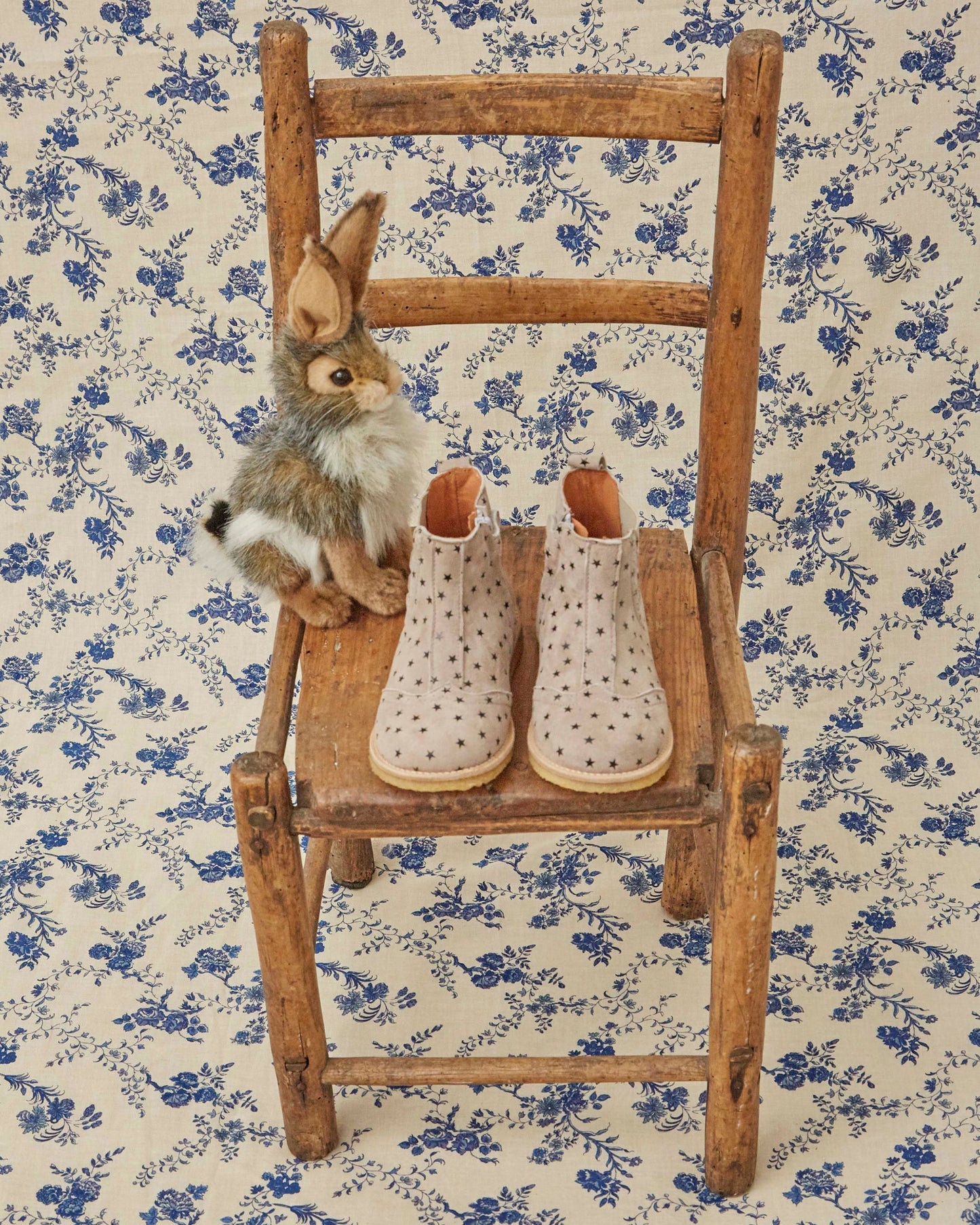 Boots élastiquées - Cuir étoiles gris
