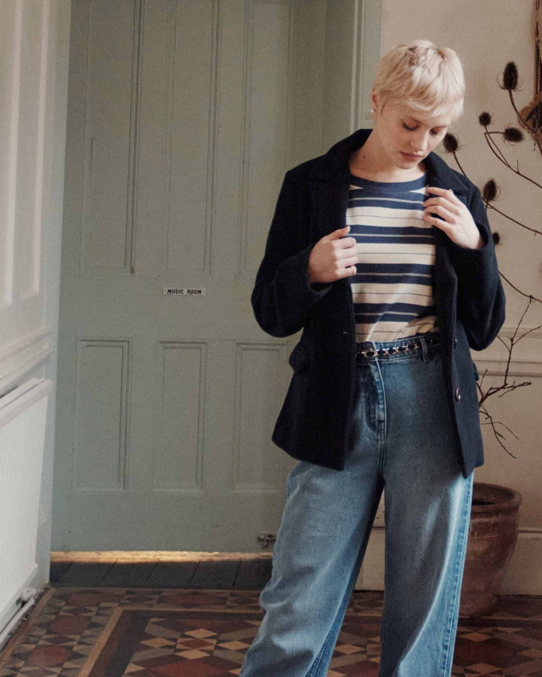 Veste tailleur - Laine marine
