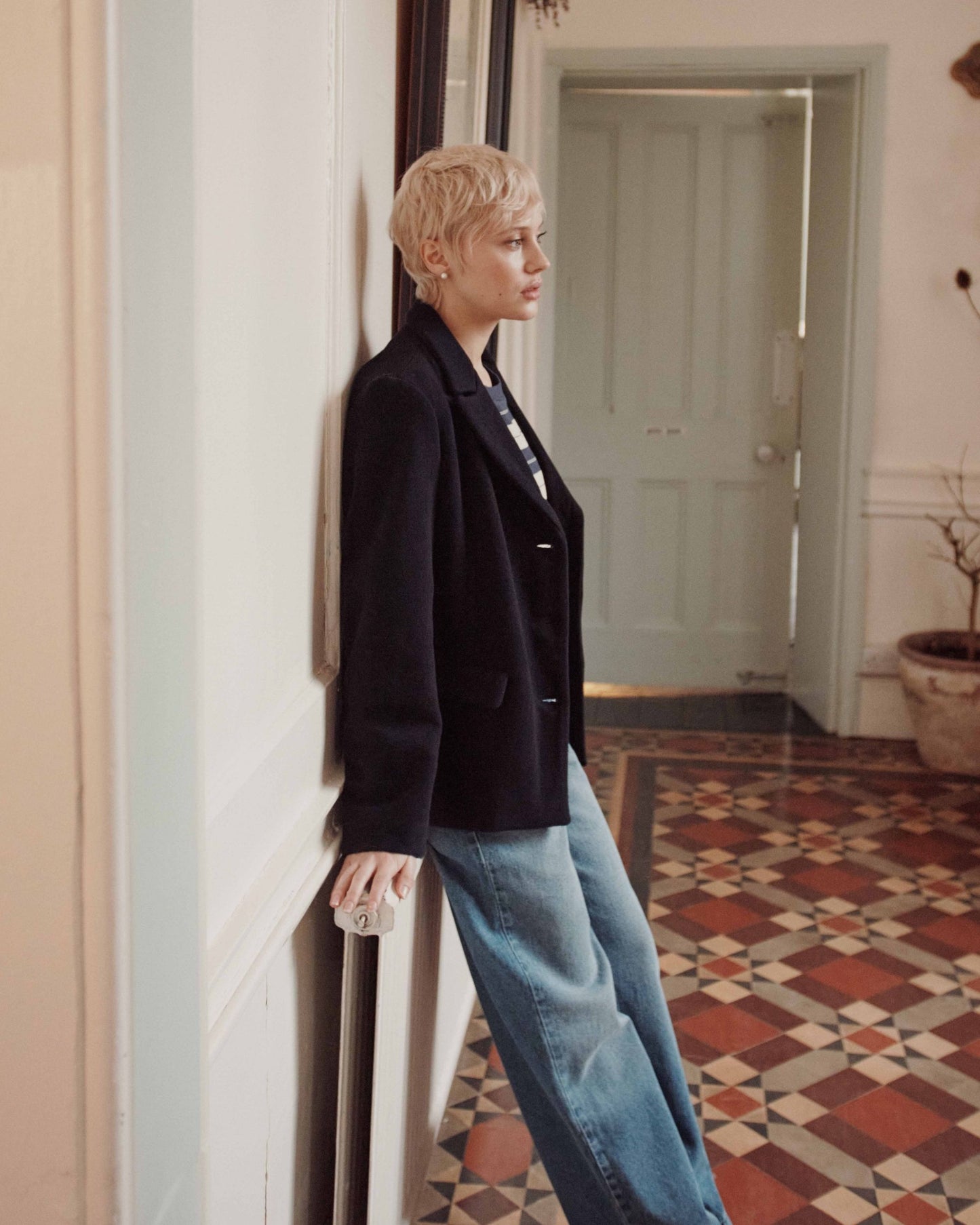 Veste tailleur - Laine marine