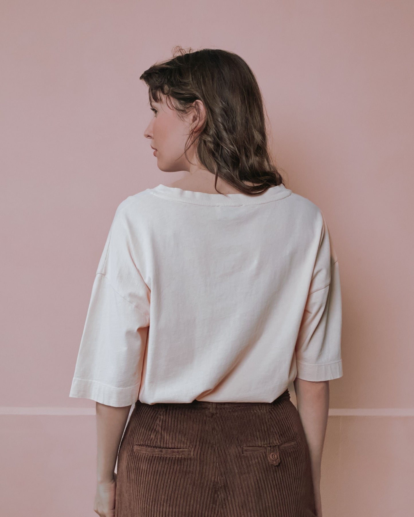 T-shirt - Oversize loup beige
