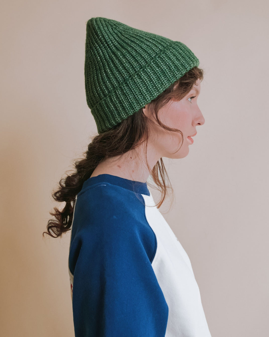 Bonnet - Laine mérinos vert