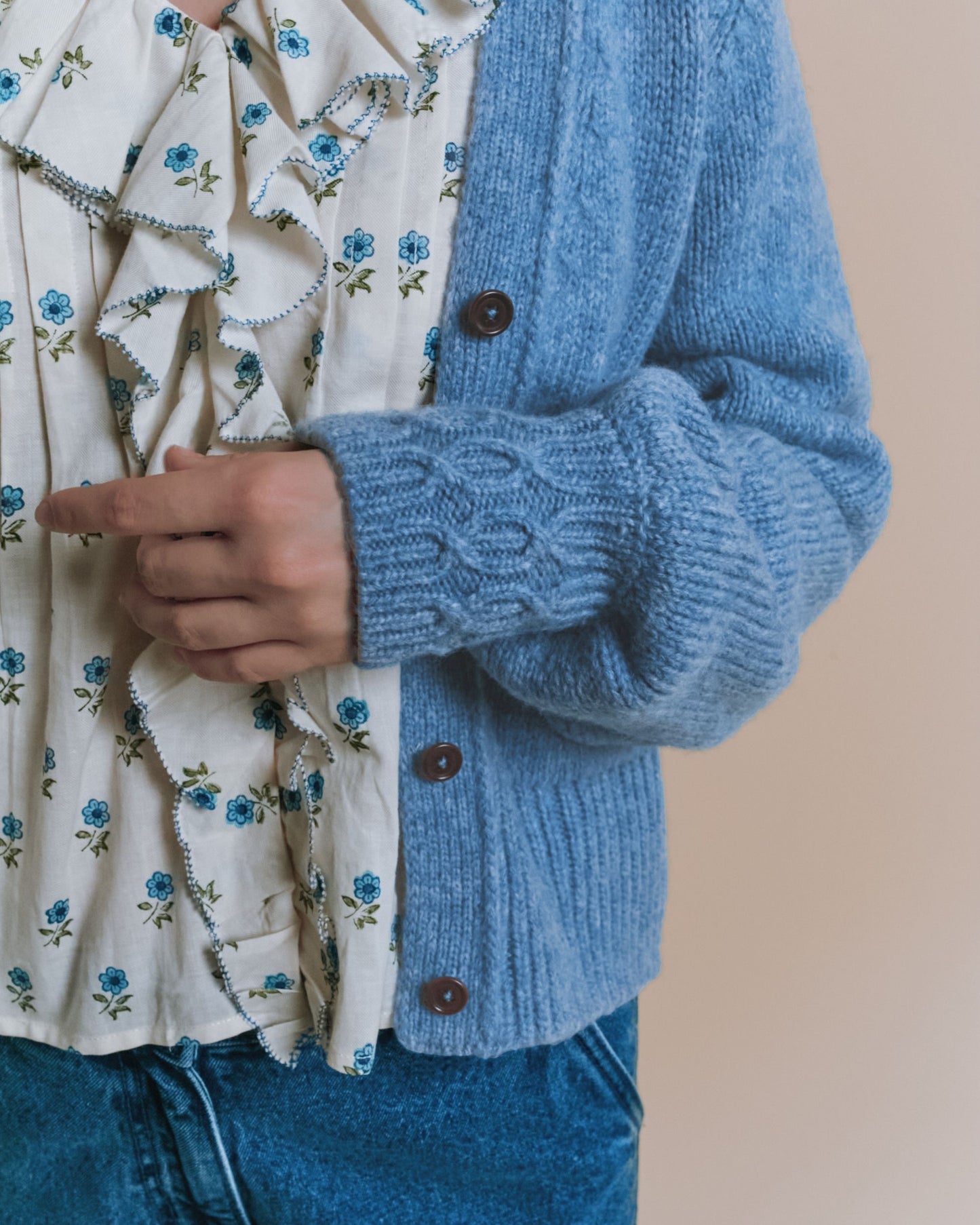 Cardigan - Ultra doux bleu clair