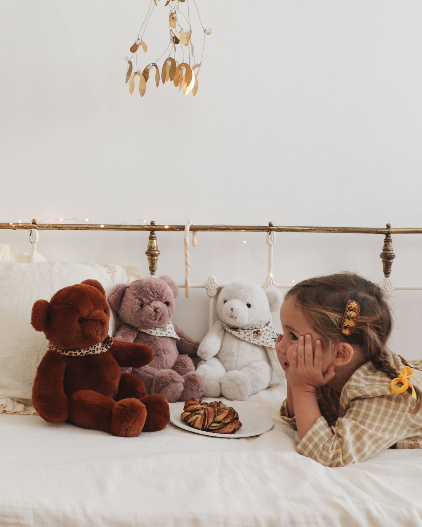 Peluche - Ours parme Pamplemousse x Emile et Ida