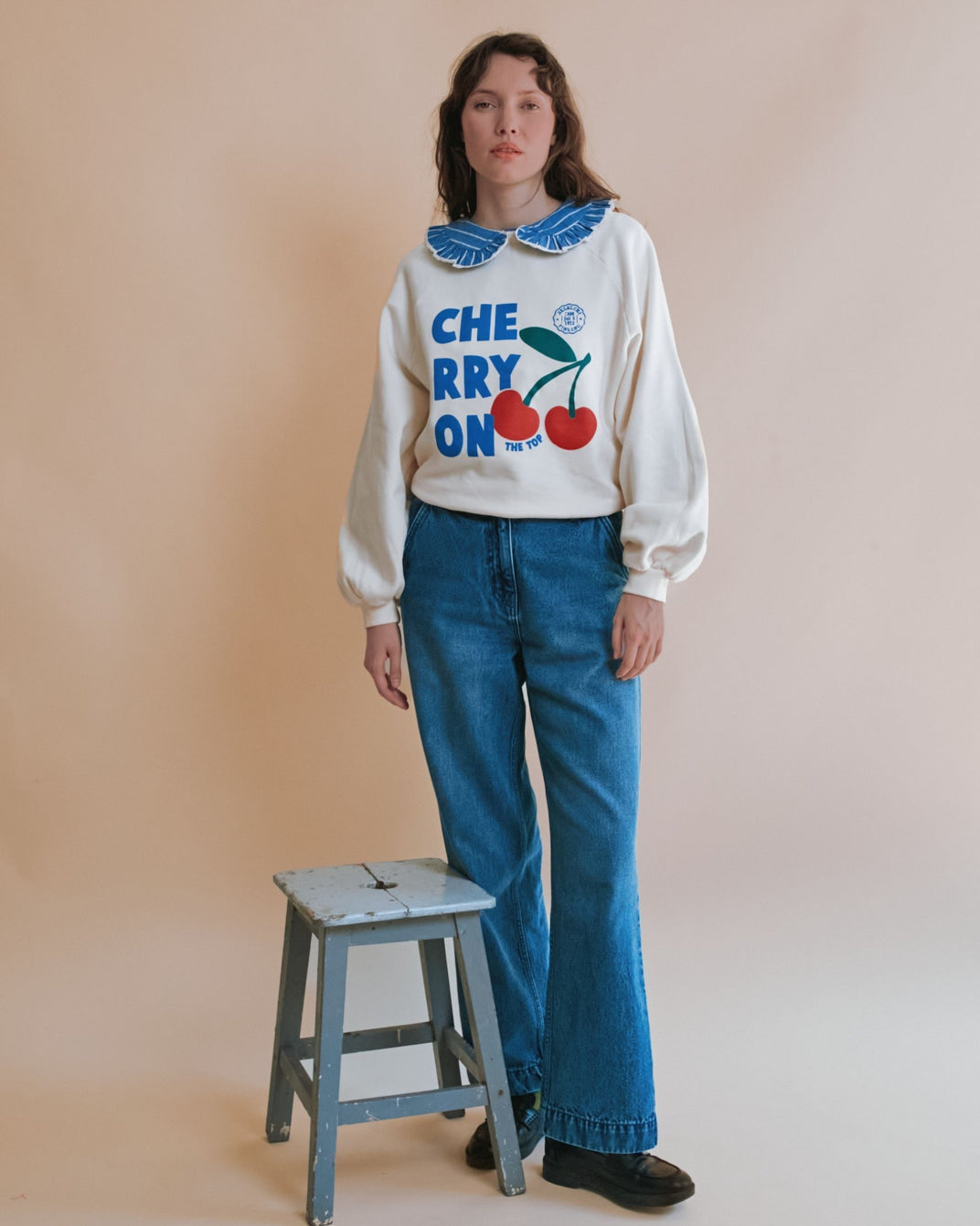 Sweat - Cherry on the top écru