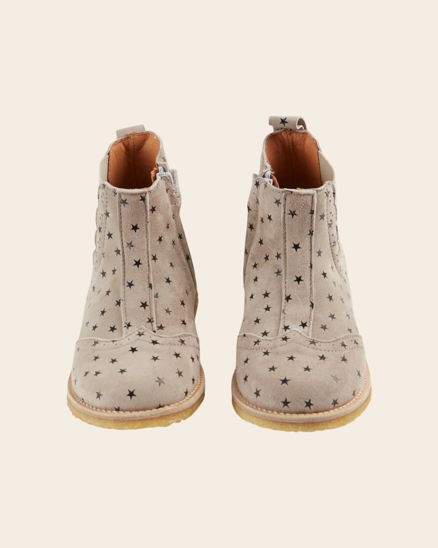 Boots élastiquées - Cuir étoiles gris