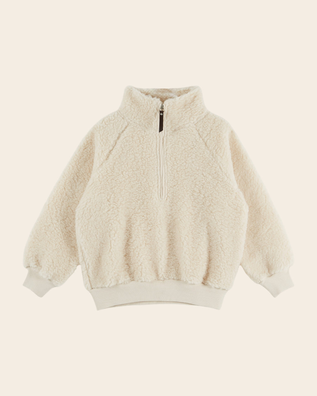 Sweat zippé enfant - Moumoute écru