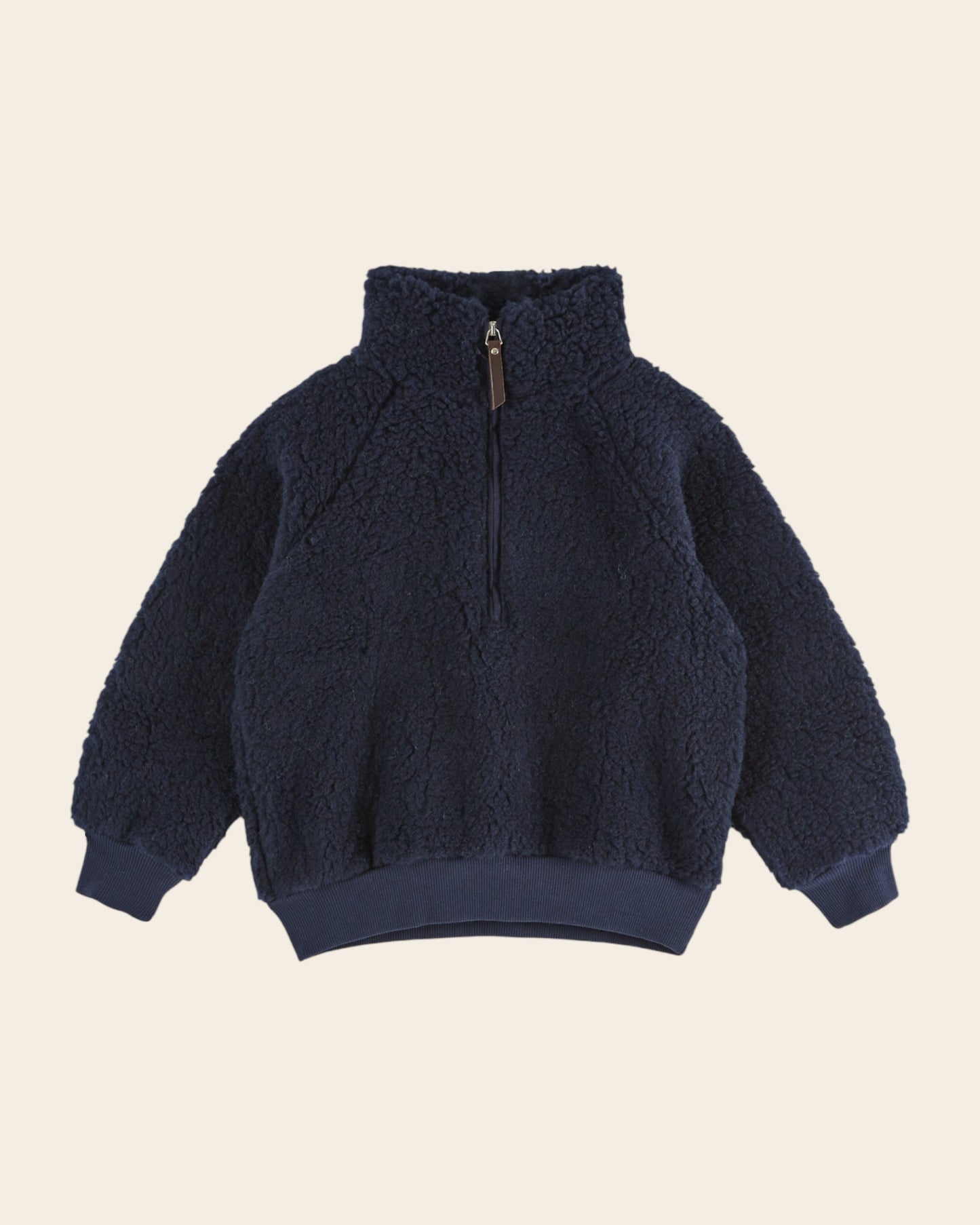 Sweat zippé enfant - Moumoute bleu marine