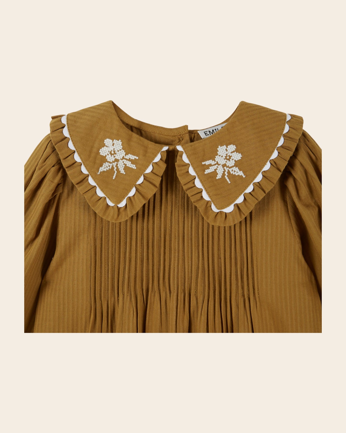 Blouse - Brodée olive