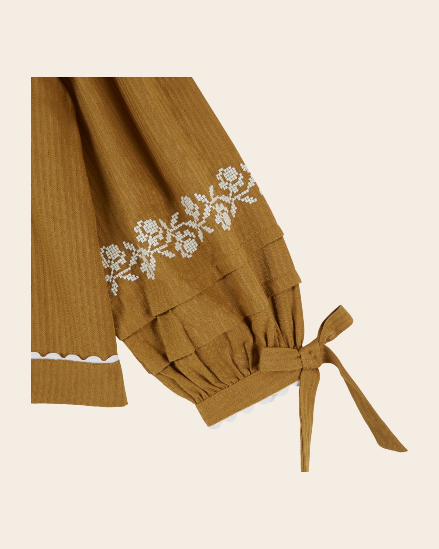 Blouse - Brodée olive