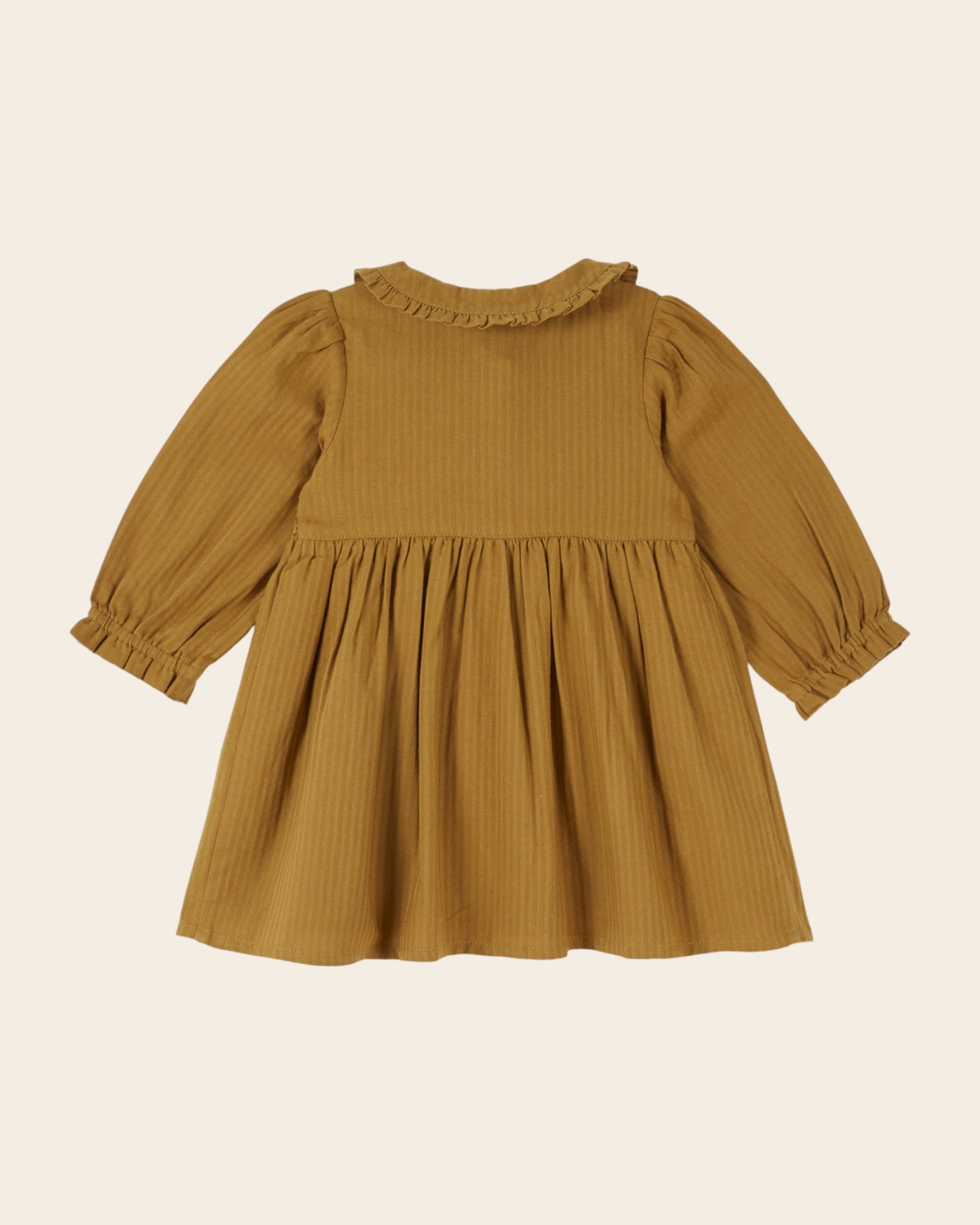 Robe - Smockée olive