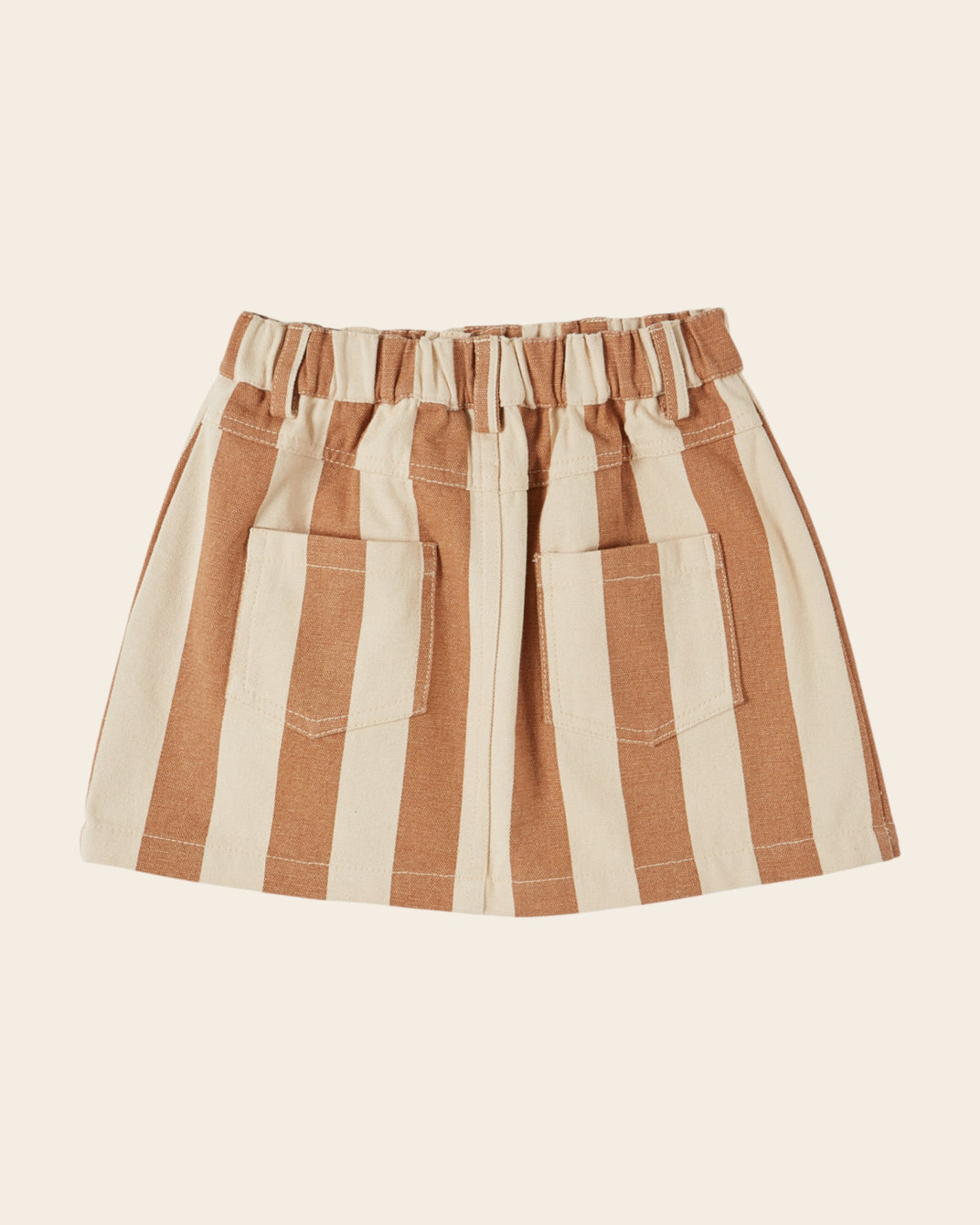 Jupe - Rayé beige et écru