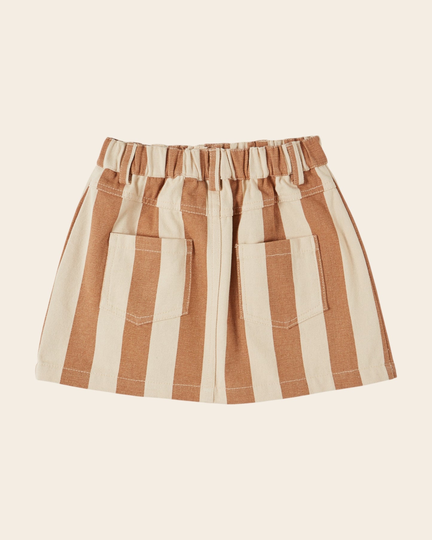 Jupe - Rayé beige et écru