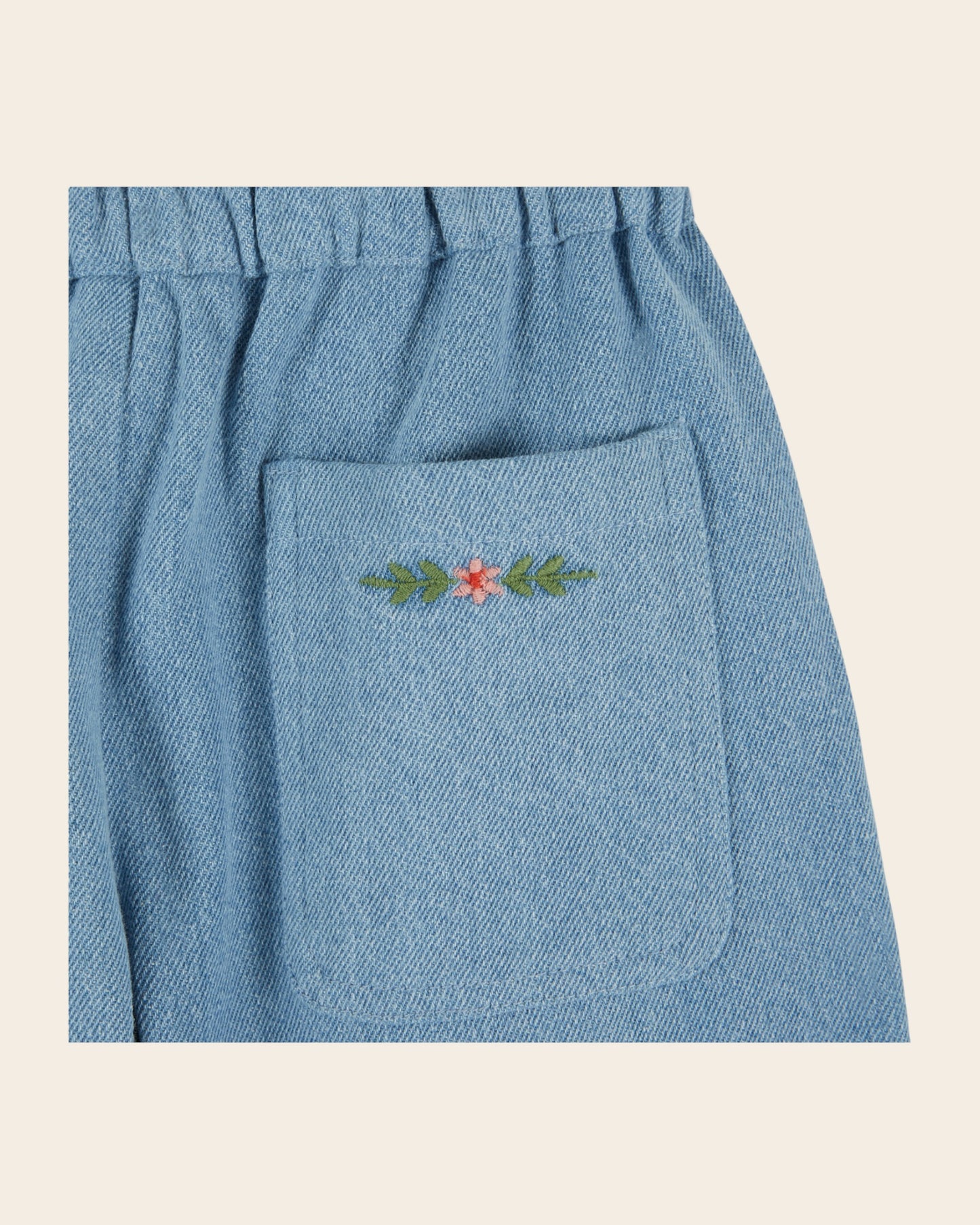 Pantalon carotte - Genouillères denim light