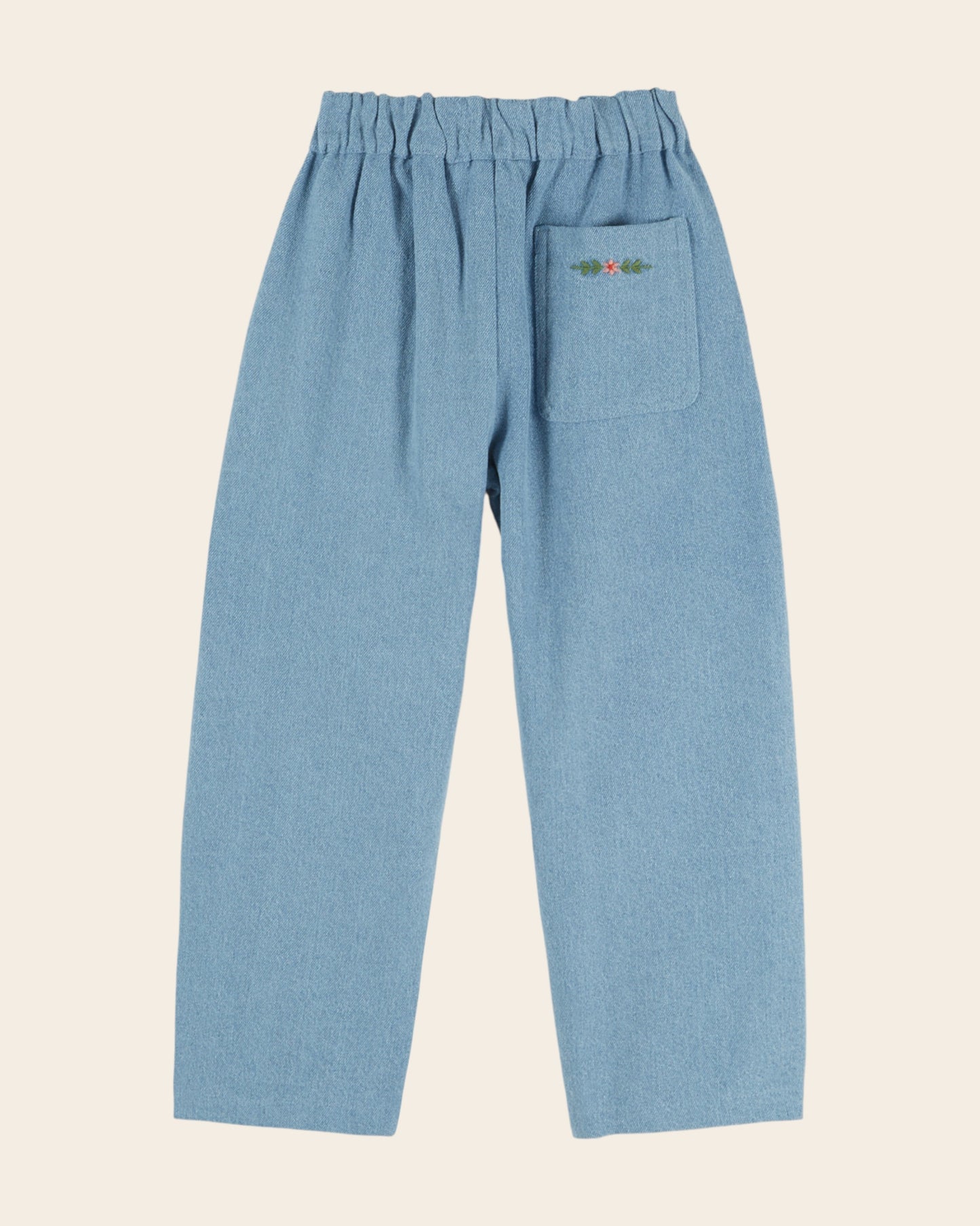 Pantalon carotte - Genouillères denim light