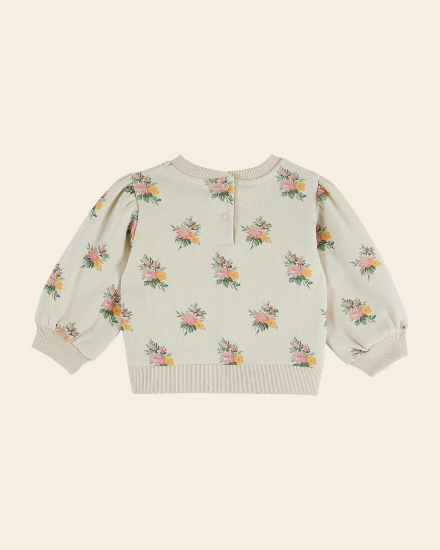 Sweat - Fleuri écru