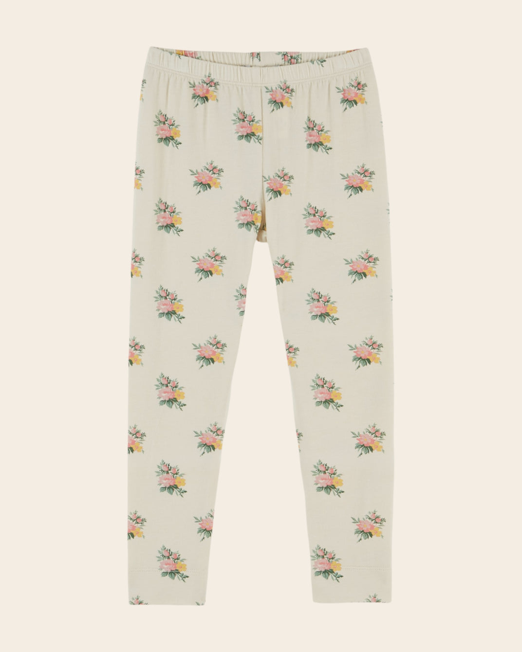Legging - Fleuri écru