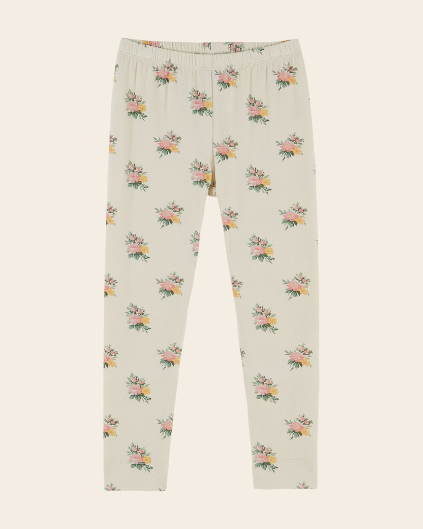 Legging - Fleuri écru