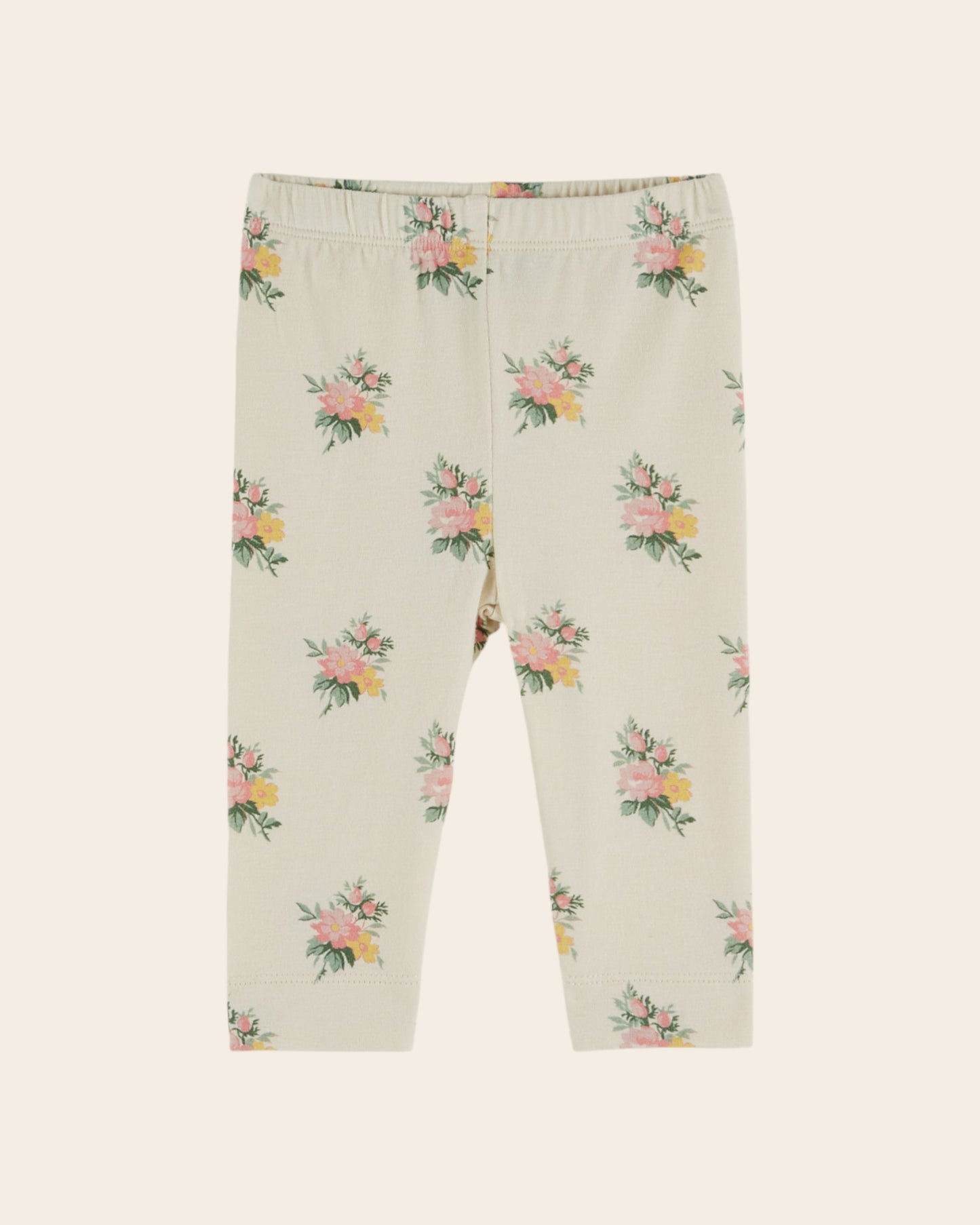 Legging - Fleuri écru