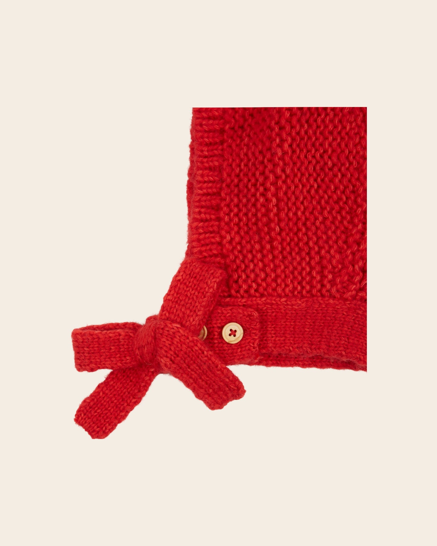 Capuche - Laine mérinos rouge