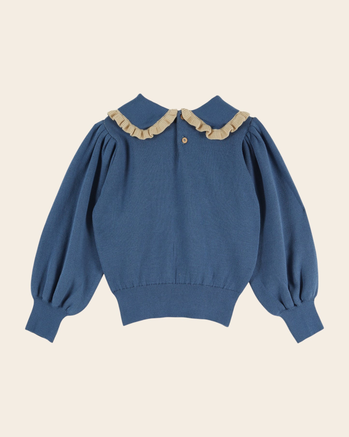 Pull enfant - Jacquard mouton bleu