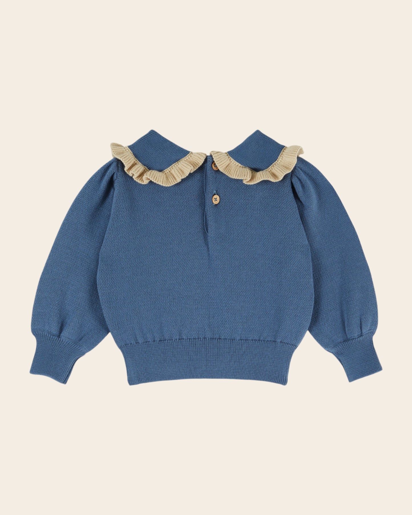 Pull enfant - Jacquard mouton bleu