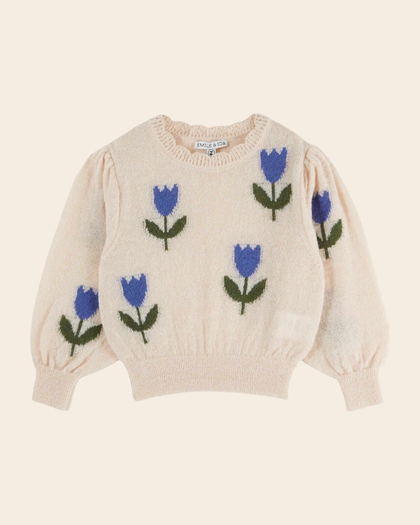 Pull enfant - Tulipe bleue