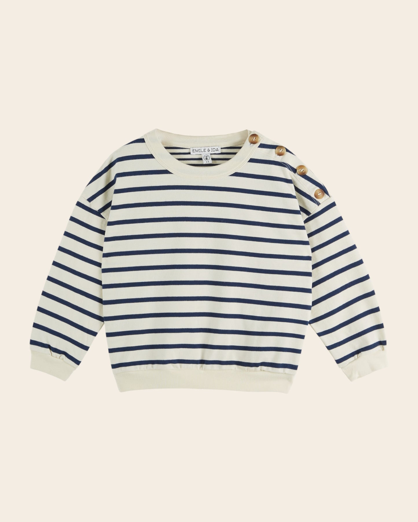 Sweat marinière - Rayé bleu et blanc