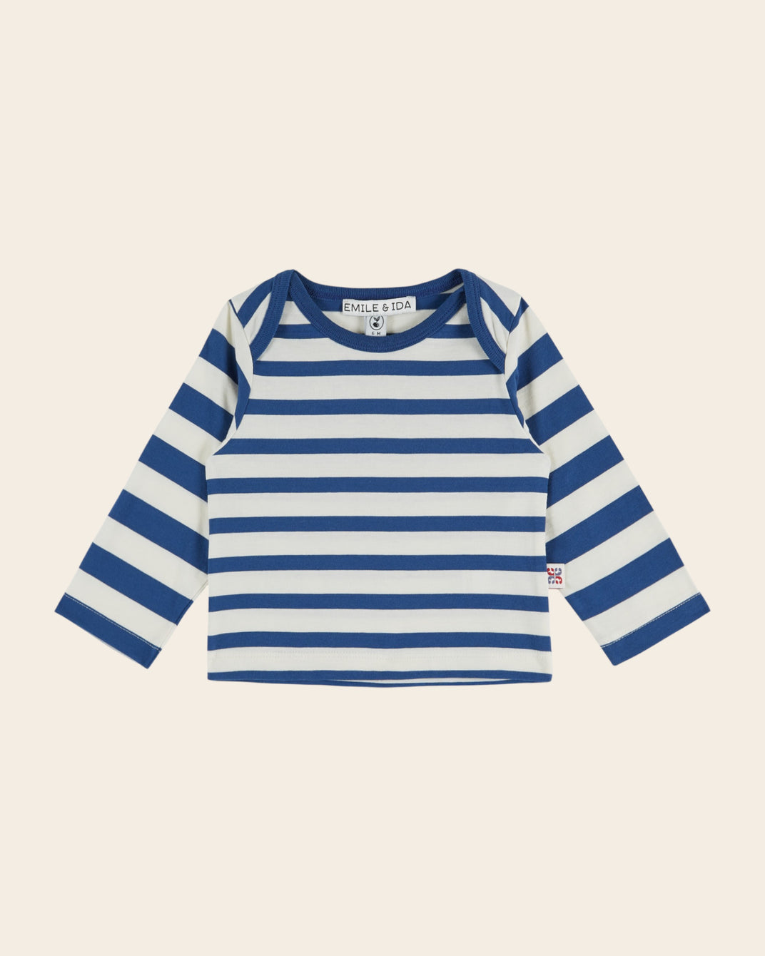 T-shirt bébé - Rayé bleu et blanc