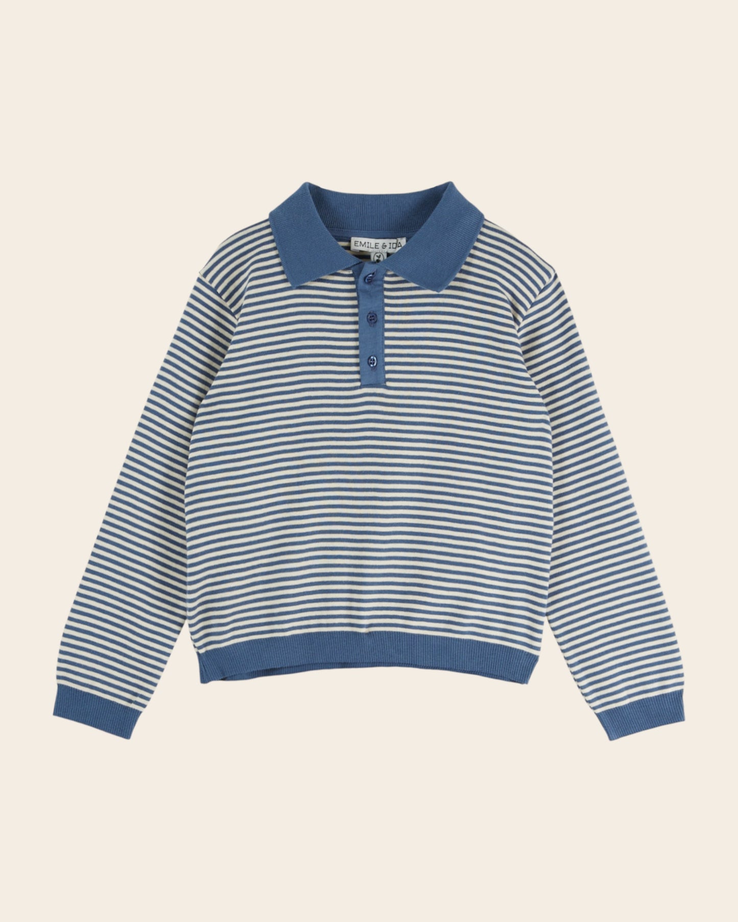 Polo - Rayé bleu et blanc