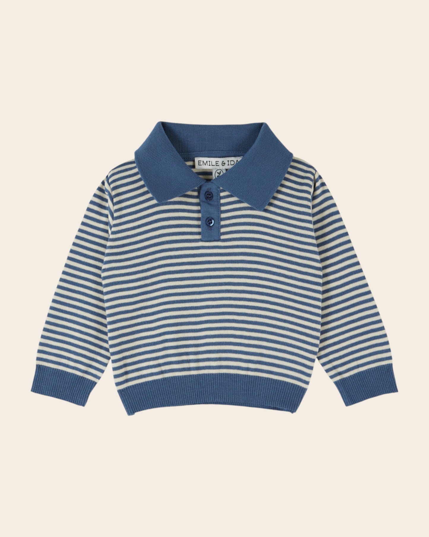 Polo - Rayé bleu et blanc