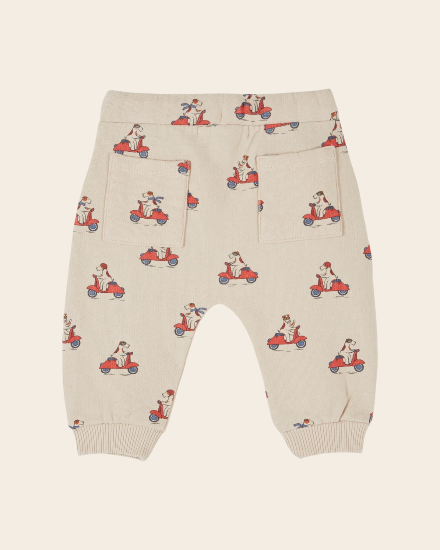 Jogging - Chiens scooter beige
