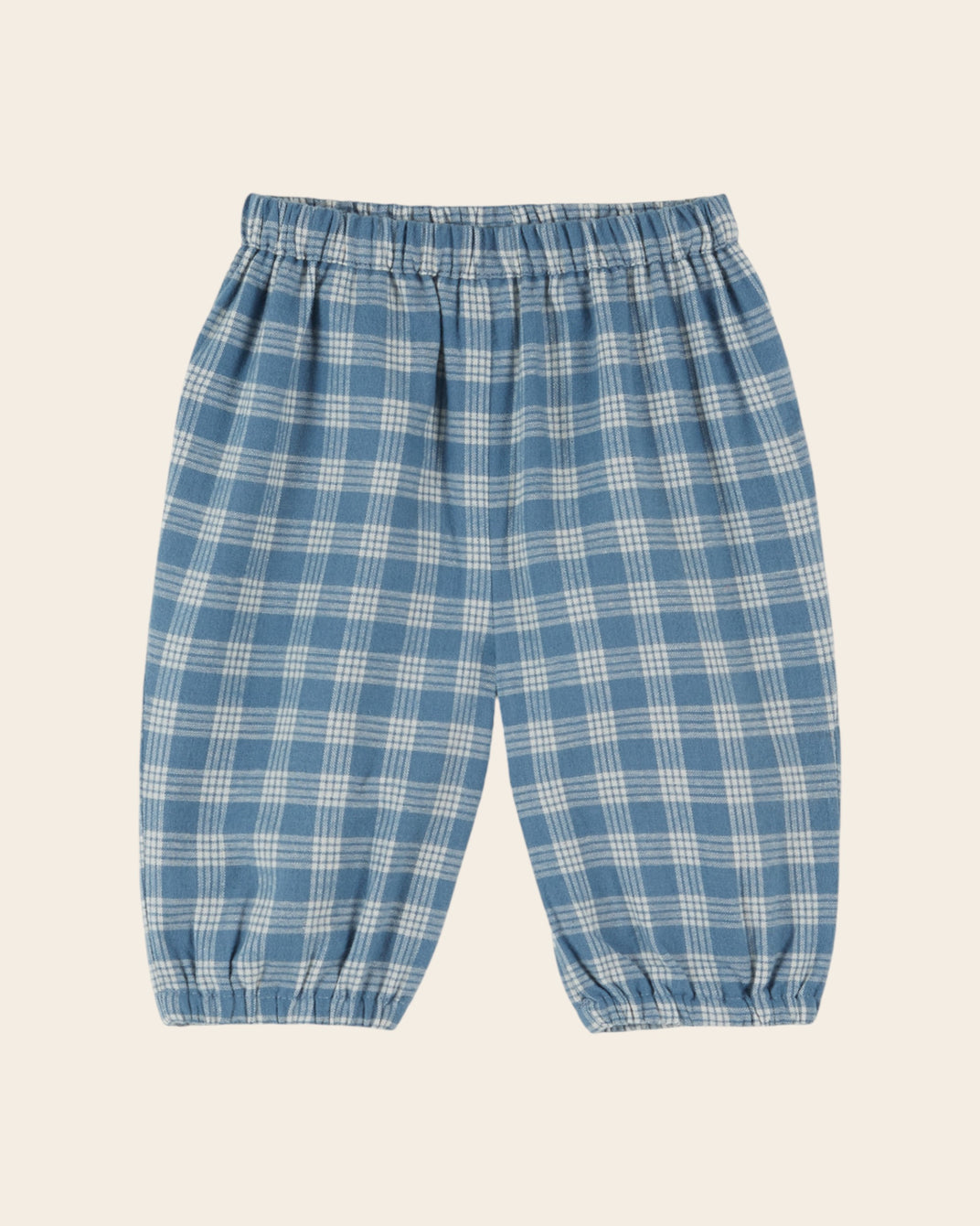 Pantalon bébé - Carreaux bleux et blancs