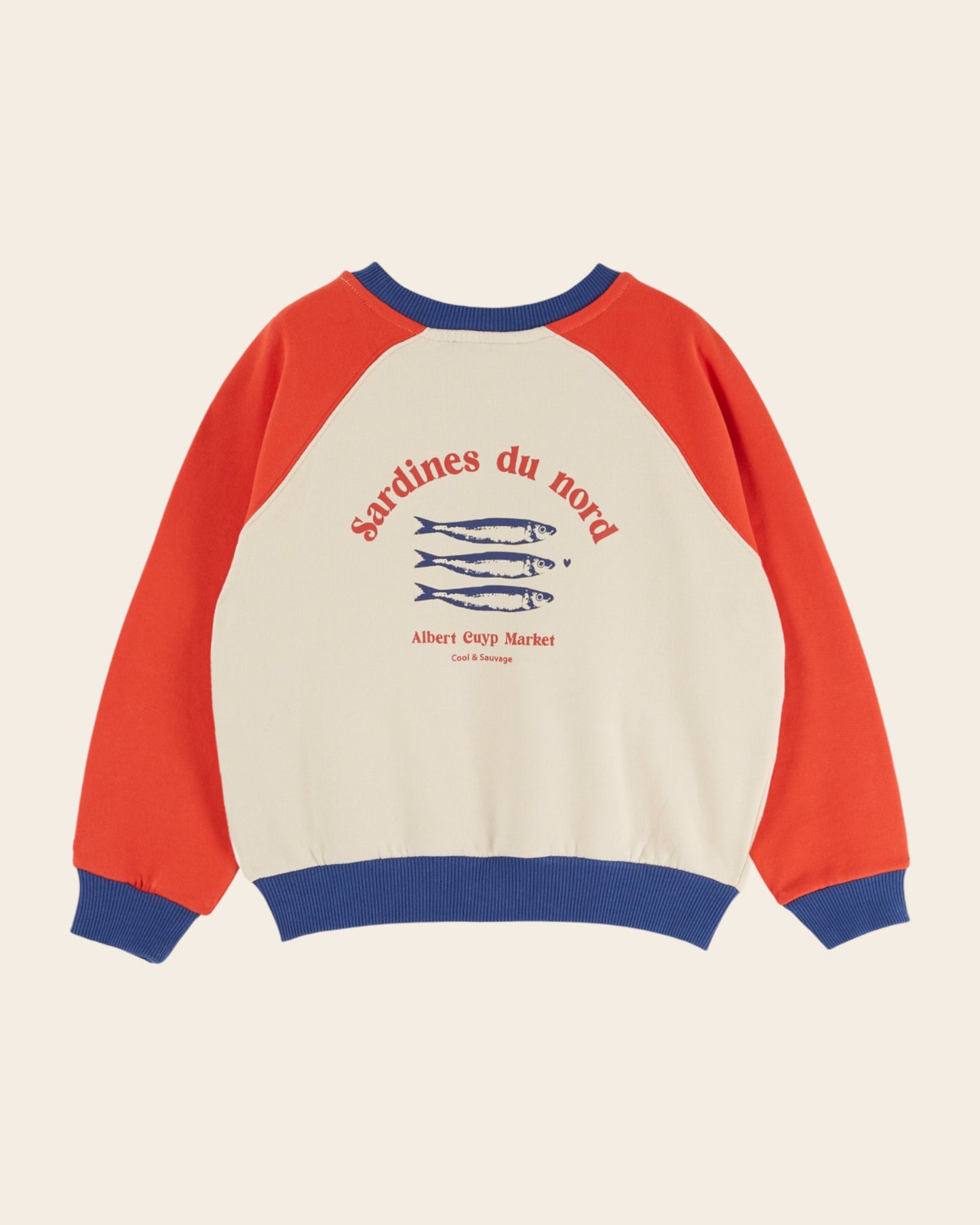 Sweat - Tricolore écru