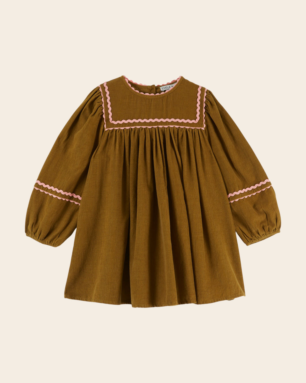 Robe - Galon velours olive