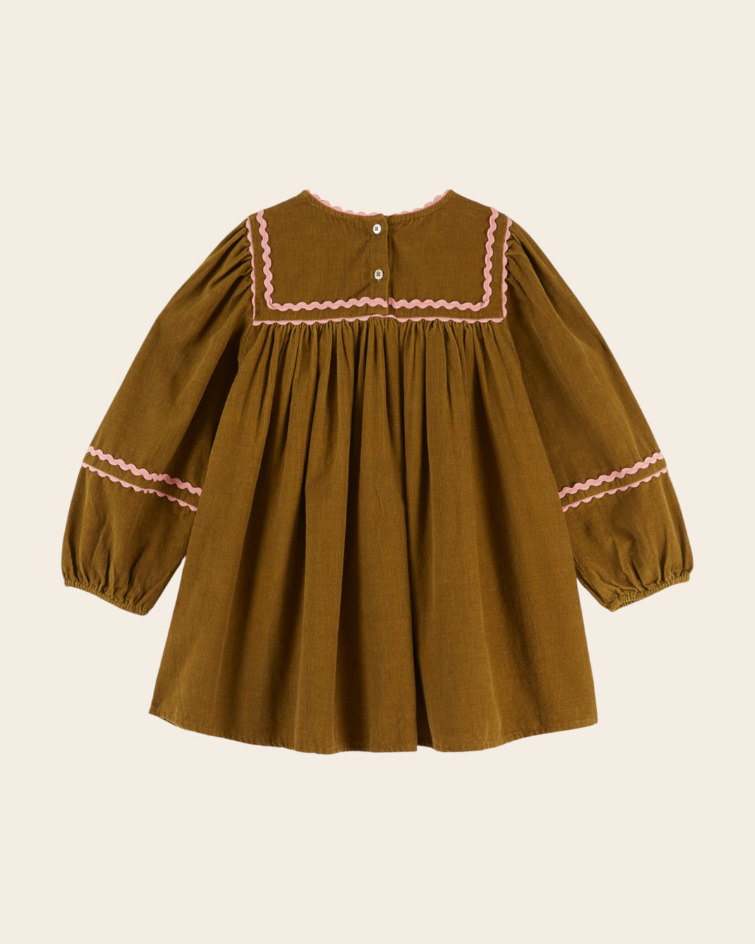 Robe - Galon velours olive