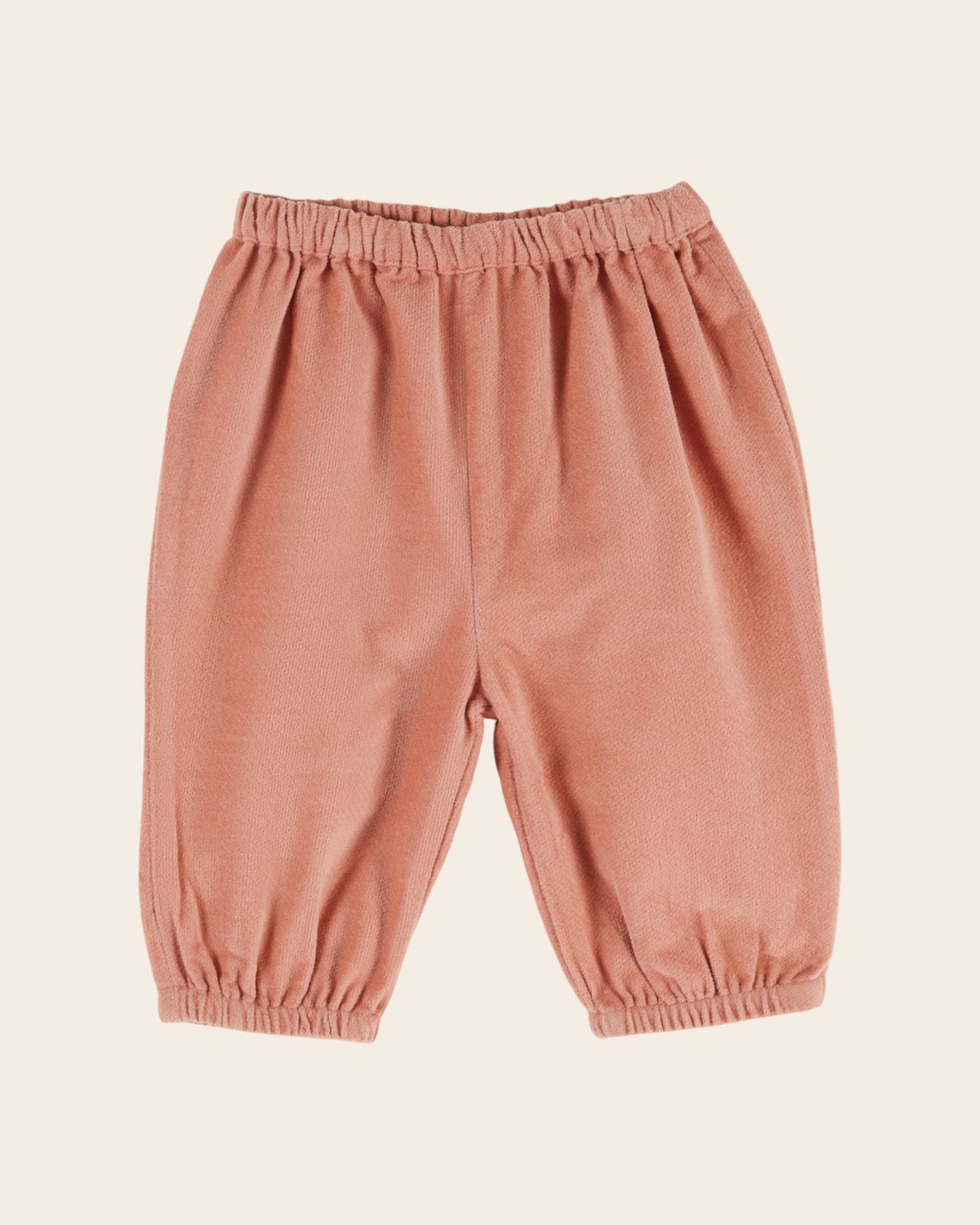 Pantalon bébé - Velours rose